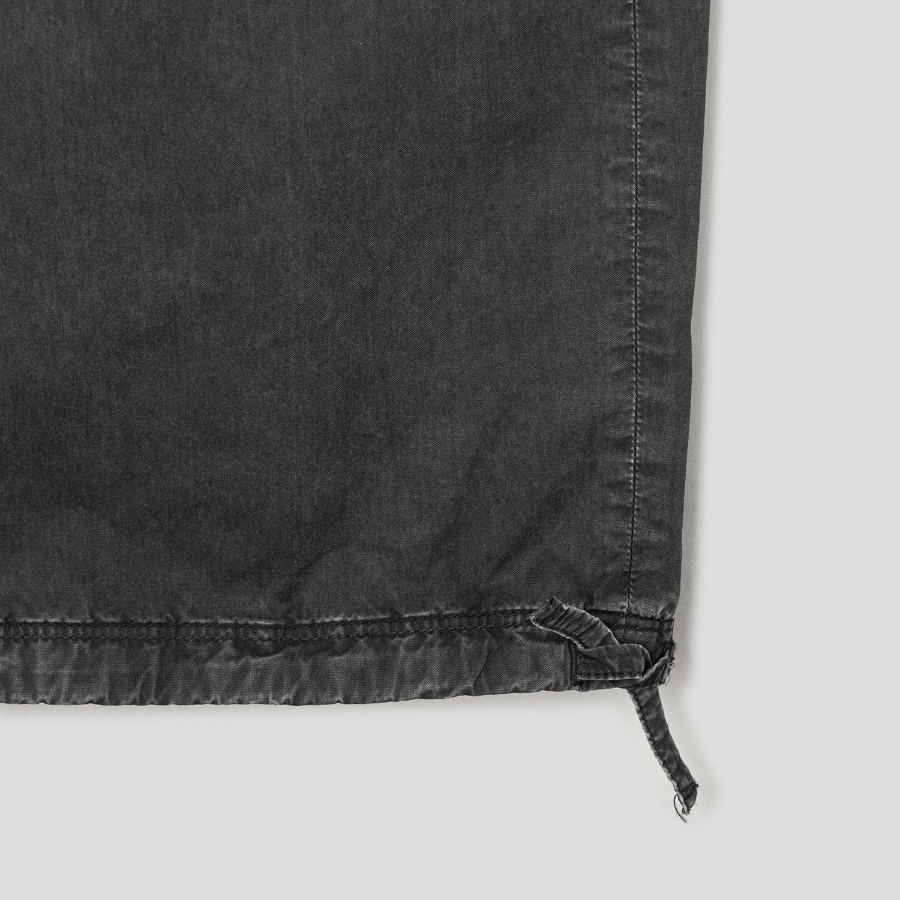 GANNI Washed Cotton Twill Pants - Ash
