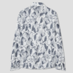 KUHO [Edit] Tie Detail Blouse(Print) - Navy