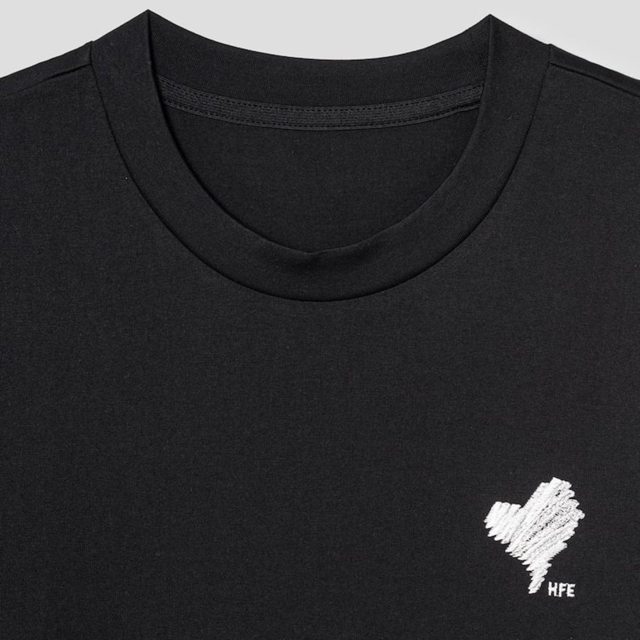 KUHO [HEART FOR EYE] Regular T-Shirt (Artwork) - Black