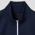 KUHO [Golf] Half Zip-Up High Neck Sleeveless Top - Navy
