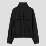 KUHO [Golf] Half Zip-Up High Neck Long Sleeve Top - Black