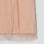 KUHO See-Through Layered Short-Sleeved T-Shirt - Beige