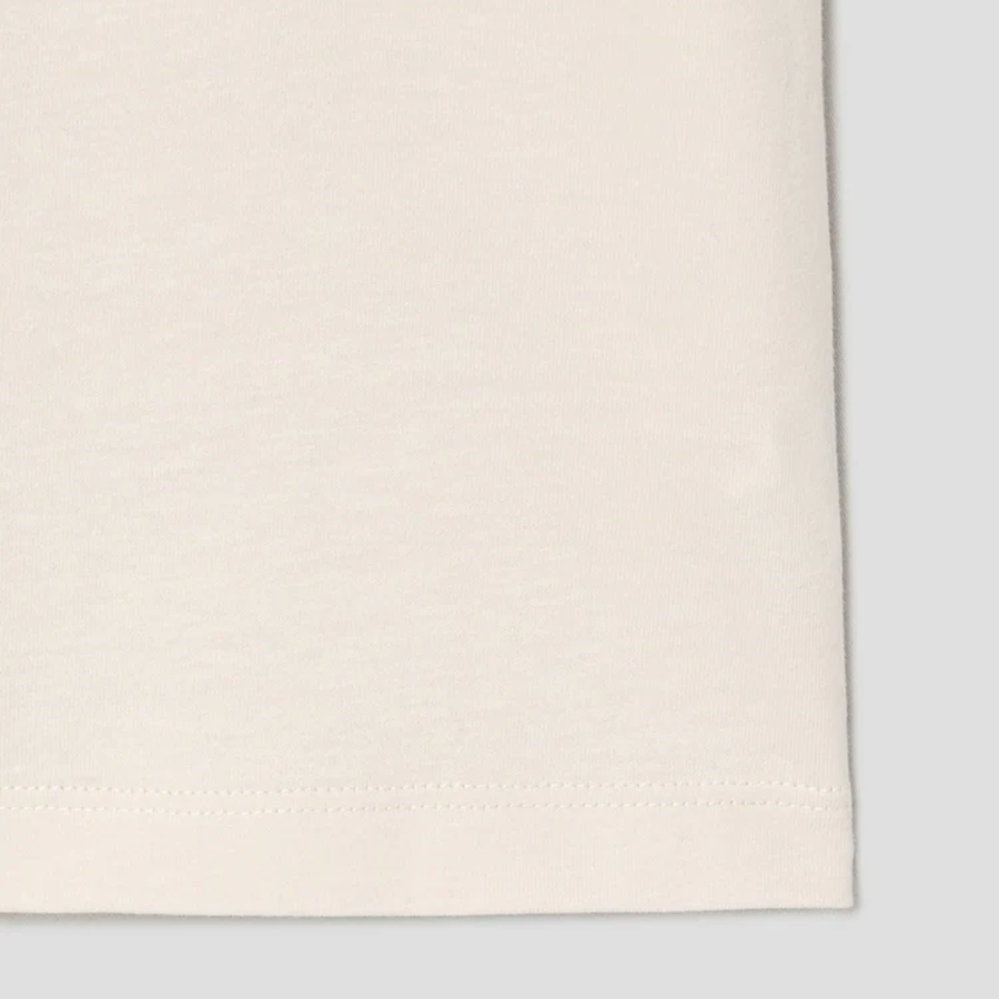 KUHO Jersey Scarf Short Sleeve T-Shirt — Ivory