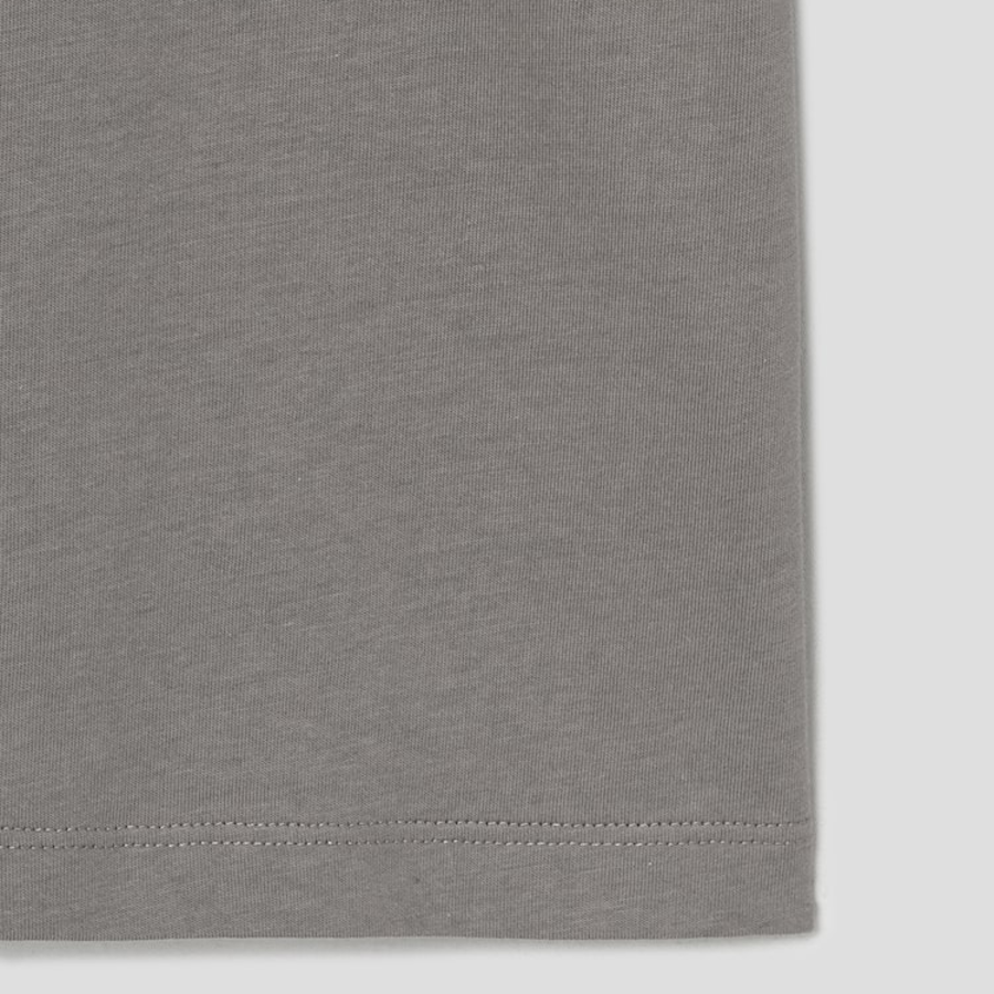 KUHO Jersey Scarf Short Sleeve T-Shirt - Grey