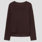 KUHO Double Layered T-Shirt - Brown