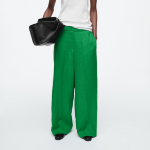 COS Straight-Leg Tailored Linen Trousers – Green