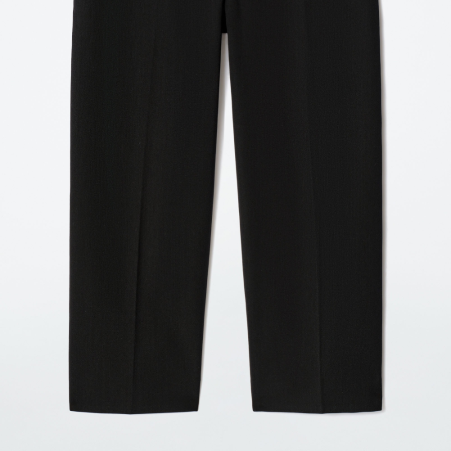 COS Wool Blend Capri Trousers – Black