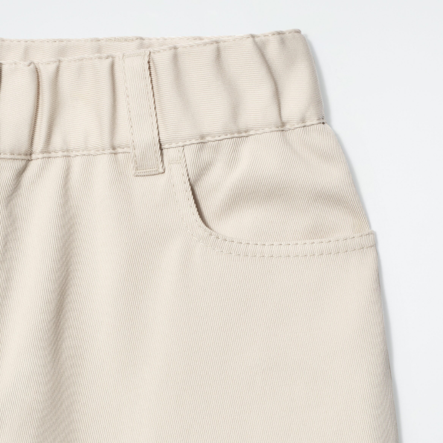 COS Wide-Leg Cotton Trousers – Light Beige
