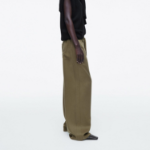 COS Tie Detail Wide Leg Trouser – Khaki