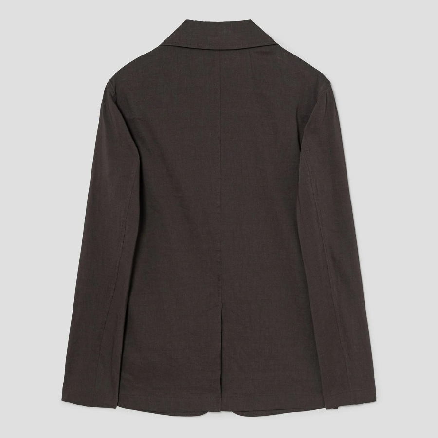 Theory Women Good Crunch Relaxed Patch Jacket - Coffee
