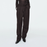 COS Turn-Up Wool Blend Trouser – Brown