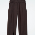 COS Turn-Up Wool Blend Trouser – Brown