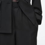 COS Elastic Straight-Leg Trouser – Black