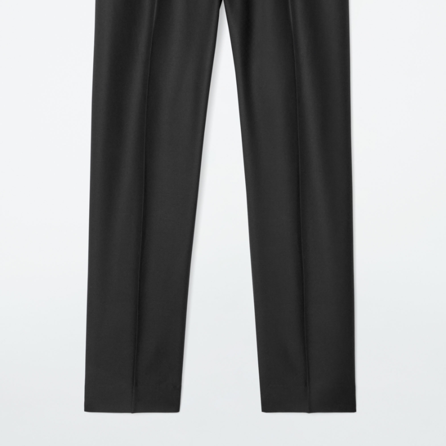 COS Elastic Straight-Leg Trouser – Black