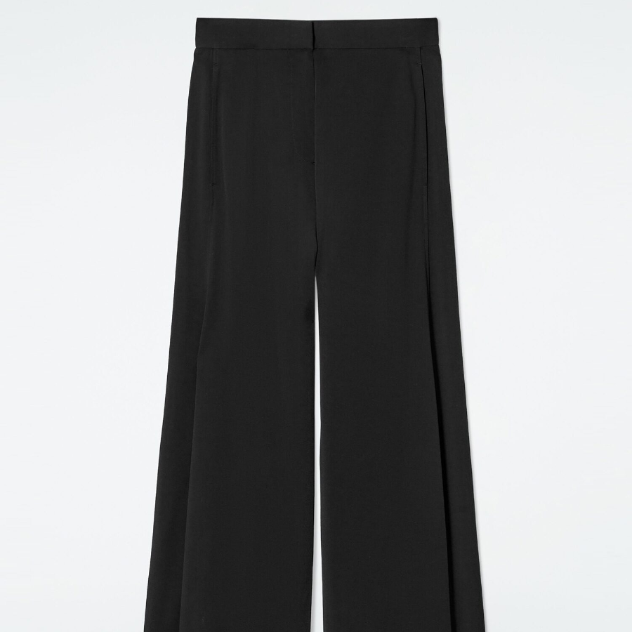 COS Fluid Wide Leg Trousers – Black