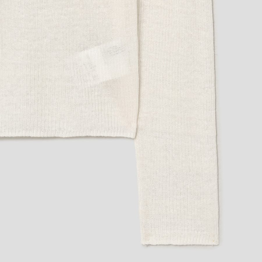 Theory Women Neo Sag Harbor Sheer Rib Pullover - Bone