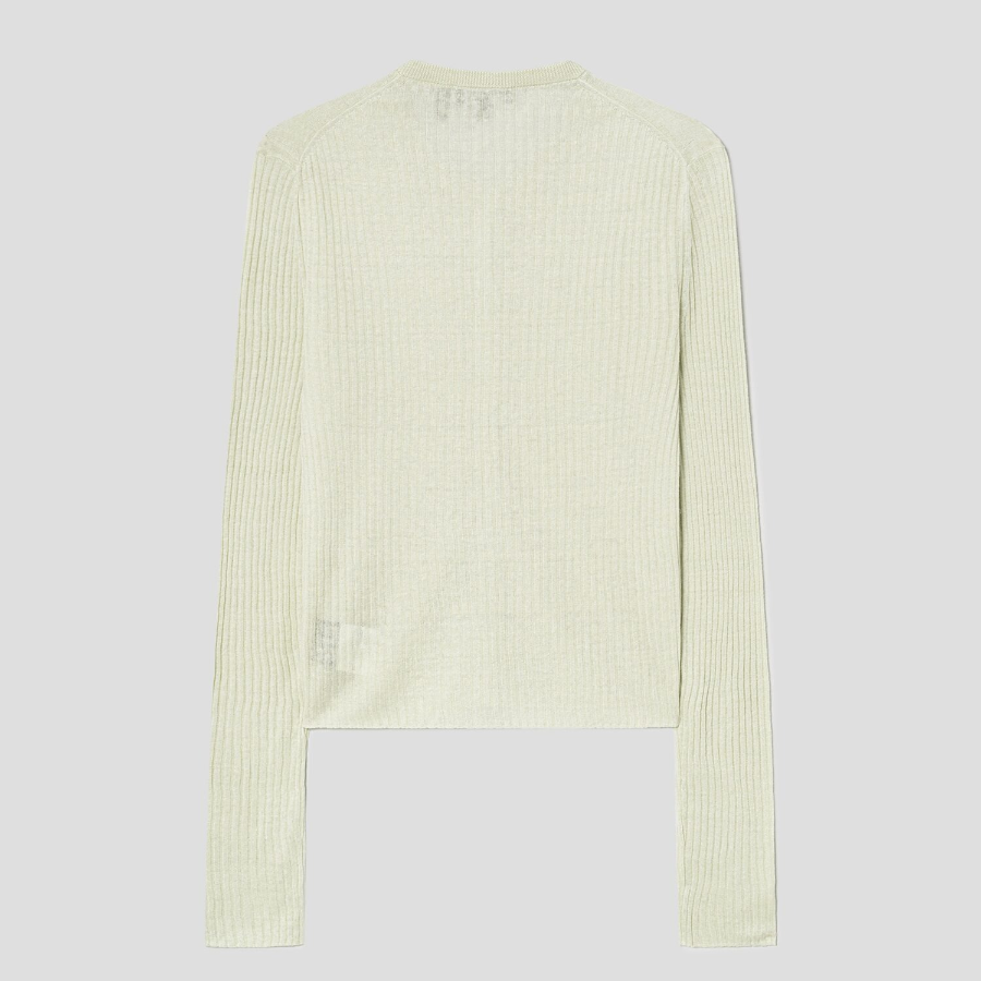 Theory Women Neo Sag Harbor Crop Cardigan - Aloe
