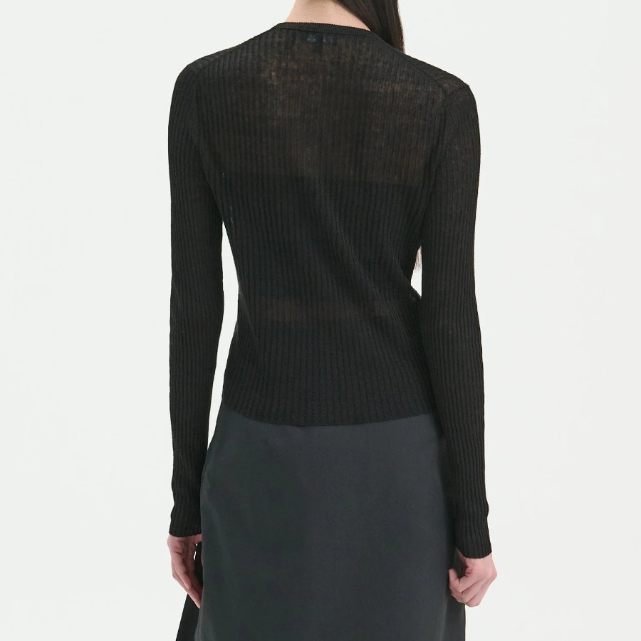 Theory Women Neo Sag Harbor Crop Cardigan - Black