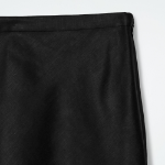 COS Linen Blend Midi Column Skirt – Black