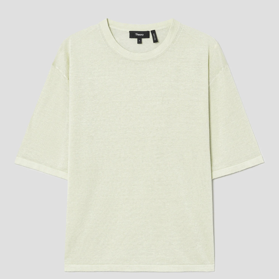 Theory Women Neo Sag Harbor Boyfriend Tee - Aloe