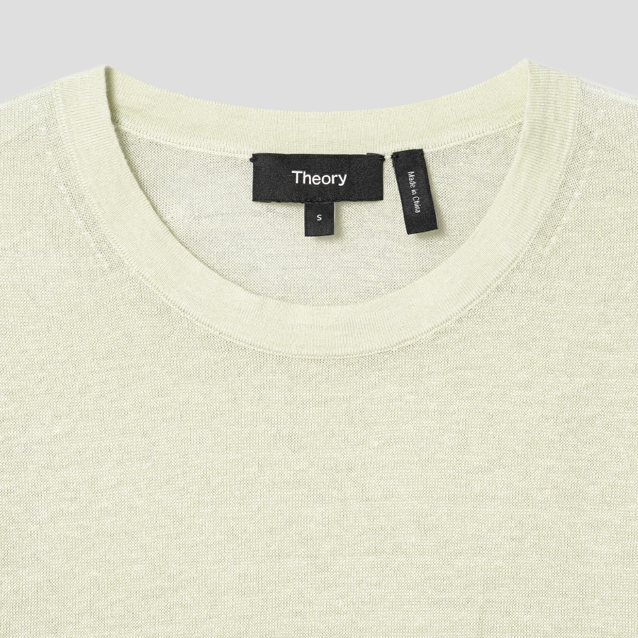 Theory Women Neo Sag Harbor Boyfriend Tee - Aloe