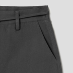 GANNI Heavy Twill Curved Pants - Phantom