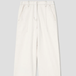 KUHO Tapered Fit Denim Pants - Ivory