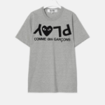 Upside Down Play Logo T-Shirt — Grey