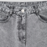KUHO Wide-Fit Denim Pants - Grey