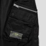 GANNI Nylon Cargo Pants - Black