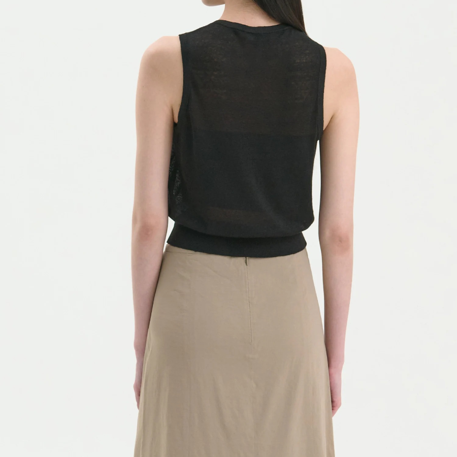 Theory Women Neo Sag Harbor Twin Set Shell - Black