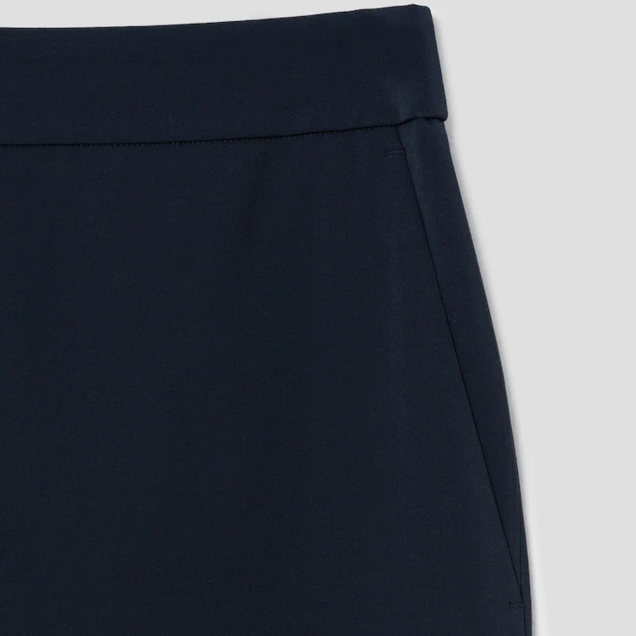 KUHO Crop Wide Fit Pants - Navy