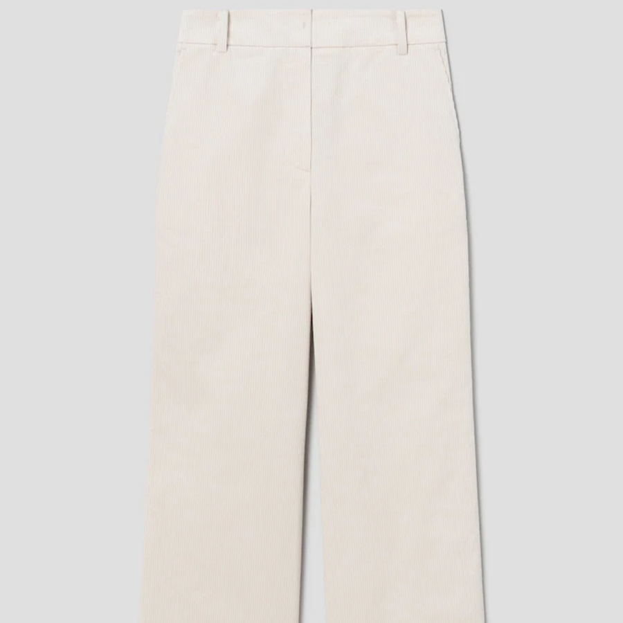 KUHO Corduroy Wide Pants - Ivory