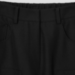KUHO Wool Blend Carpenter Wide Pants - Black