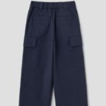 KUHO Cotton Blend Straight Cargo Pants - Navу