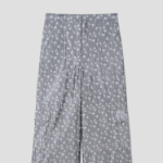 GANNI Acetate Jacquard Cargo Pants - Grey
