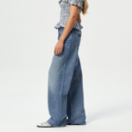 GANNI Rigid Denim Izey - Mid Blue Vintage
