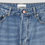 GANNI Rigid Denim Izey - Sky Blue