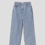 GANNI Rigid Denim Misy Cropped - Light Blue Stone