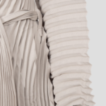 ISSEY MIYAKE Wavering Pleats Coat - Ash Beige