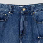 GANNI Light Denim Shorts – Blue