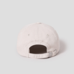 GANNI Washed Cotton Canvas Cap Emb – Ivory