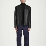 COS Funnel Neck Merino Wool Zip-Up Cardigan – Black