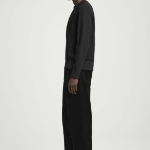 COS Panel Wool V-Neck Sweater – Black