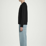 COS Wool Blend Crewneck Cardigan – Black