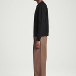 COS Boiled Wool Crewneck Sweater – Black