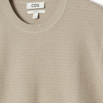 COS Textured Knitted Cotton T-Shirt – Mole