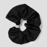 GANNI Duchesse Nylon Scrunchie – Black