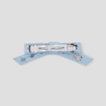 GANNI Eyelet Bow Barrette Satin – Sky Blue