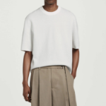 COS Relaxed Double-Face Knit T-Shirt – White